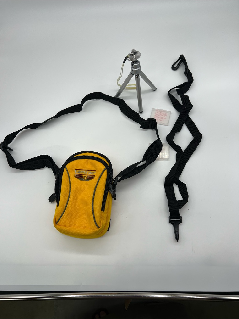 Yellow Crossbody Travel and Accessories Pouch